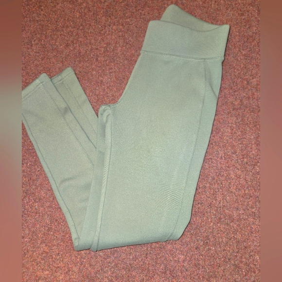 Pacific Trail Fleece Lined Leggings Size Small Sage Green - Picture 1 of 8